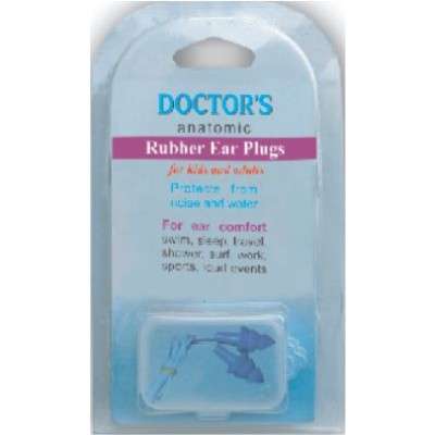 RUBBER EAR PLUGS x 2