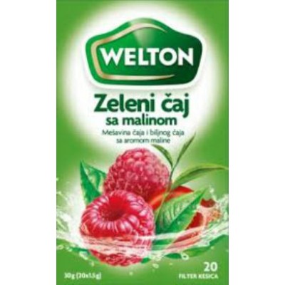 GREEN TEA WITH RASPBERRY